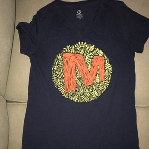Women’s Merrell Navy V-neck Short Sleeve Top